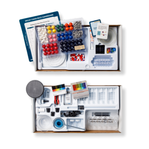 two open drawer like boxes showing the contents of the Core Materials Package