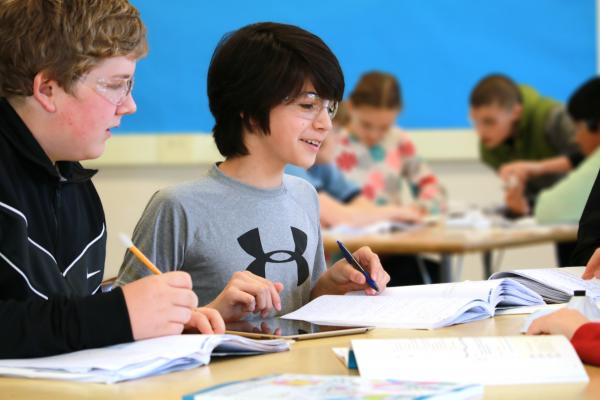 two middle school students smiling Thumbnail